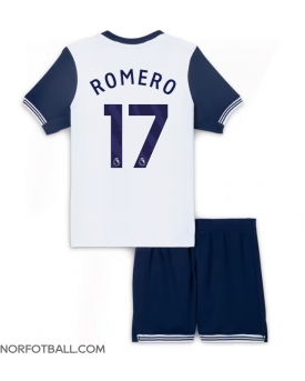Billige Fotballdrakt Tottenham Hotspur Cristian Romero #17 Replika Hjemmedraktsett Barn 2024-25 Kortermet (med bukser)